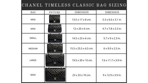 chanel classic size cm|Chanel size chart clothing.